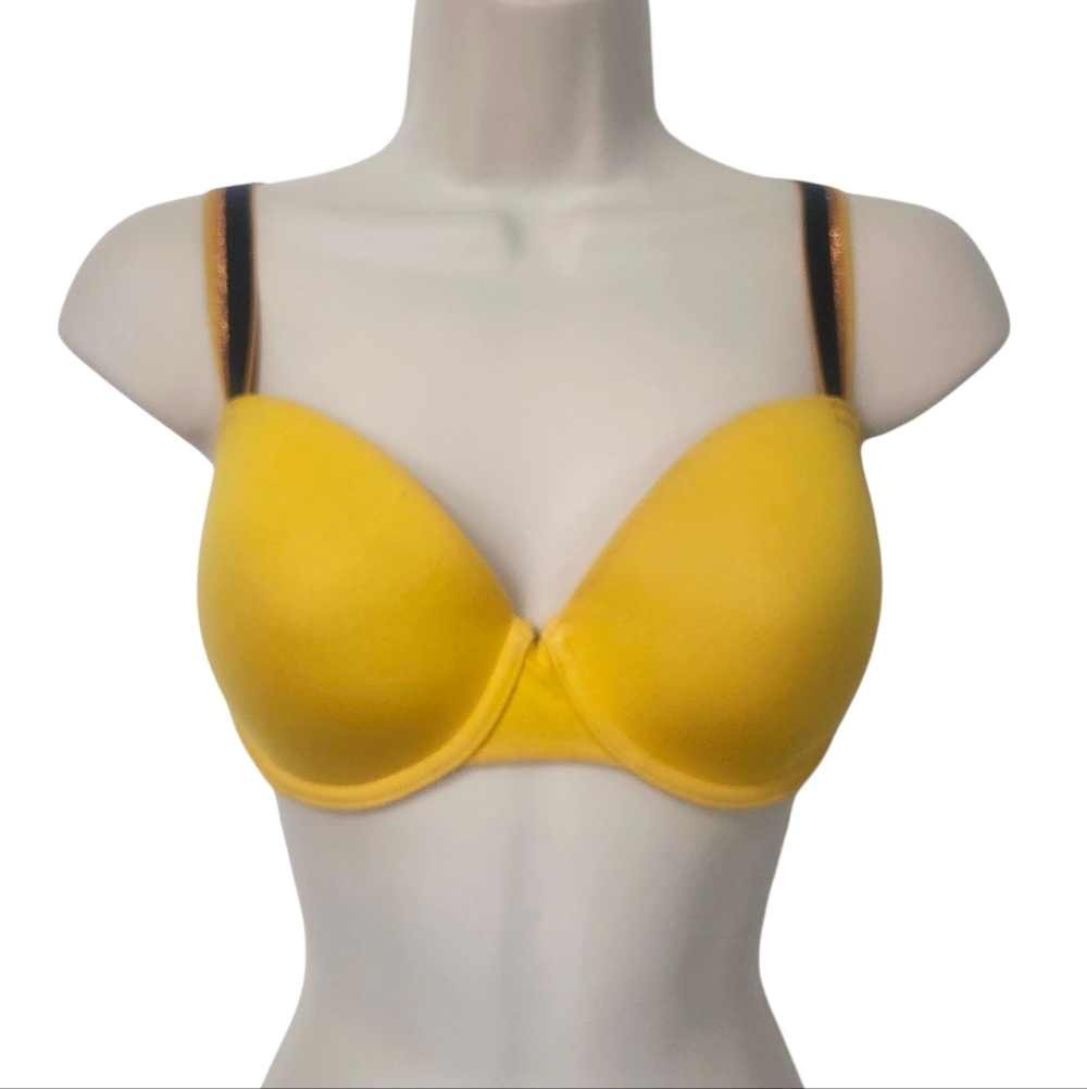 La Senza 36 D REMIX Yellow Balconnet Bra Underwire